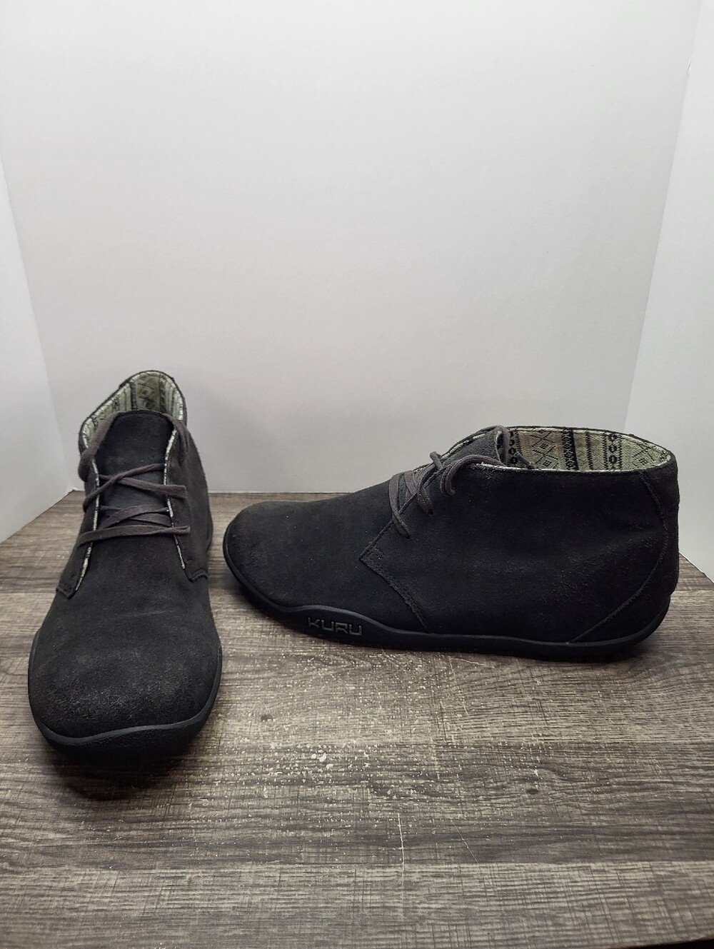 Kuru Aalto Chukka Boots Suede Grey Mens Sz Us 12